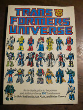 Transformers Universe 1987 Guide Signed by Budiansky Akin & Garvey 0-87135-296-6
