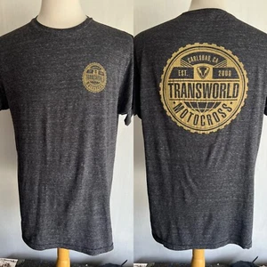 TRANSWORLD MOTOCROSS Official Carlsbad California Racing Magazine T-Shirt Large - Picture 1 of 5