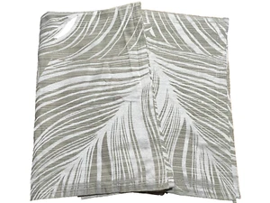2 Tommy Bahama Home King Pillow Shams Cotton MONTAUK Palm Leaves Green Tropical - Picture 1 of 9
