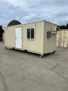 NEW 20 ft Shipping Container Office / Ground Level Mobile Office/ Jobsite Office - Picture 1 of 5