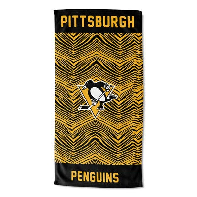 Toalha de praia Zubaz X Northwest NHL Pittsburgh Penguins State Line, 30x60 - Imagem 1 de 2