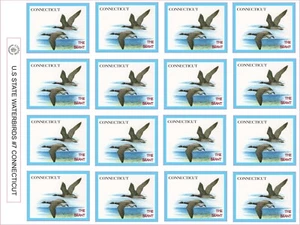 CONNECTICUT STATE WATERBIRD - THE BRANT - 16 PER SHEET - Picture 1 of 1