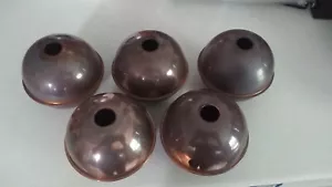 (4) WEATHERVANE COPPER BALLS 4'' SEMI-WEATHERED,HEAVY DUTY, fits 3/4'' rod NEW - Picture 1 of 3