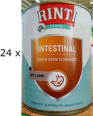 24 x 800 g RINTI Canine Intestinal (€ 5,36/kg) mit Lamm für Hunde - Bild 1 von 4