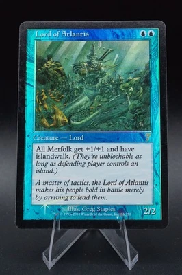 Lord of Atlantis: 2001 Magic the Gathering - 7th Edition Foil - Image 1 of 2