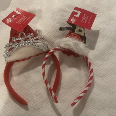 Diadema de unicornio y diadema de sombrero de Santa totalmente nueva Foto 1 de 4