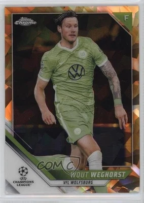 2021-22 Topps Chrome UCL Sapphire Edition Orange Refractor /50 Wout Weghorst #91 - Image 1 of 2