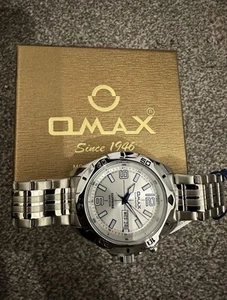 Omax High Quality Men Wristwatch In Affordable Price | With Leather Box - Picture 1 of 7