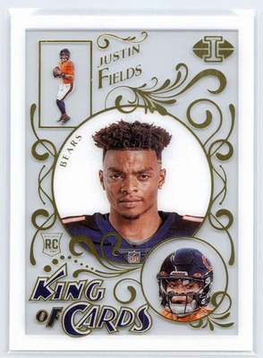 2021 Panini Illusions King of Cards RC #14 Justin Fields Rookie  Card - Image 1 of 2