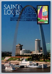 #4044 Wonders of America Gateway Arch FDC Maxi Card w/Pictorial Cancel - Picture 1 of 2