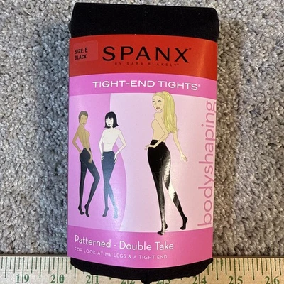 Spanx Black Tight-End Body Shaping Tights 1596 Size E 195-265 Lbs With Feet - Image 1 of 4