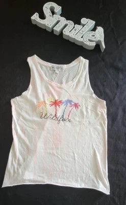 Camiseta sin mangas Wildfox Swingin Palms plms estilo mus crudo cj17b026 talla M Foto 1 de 4