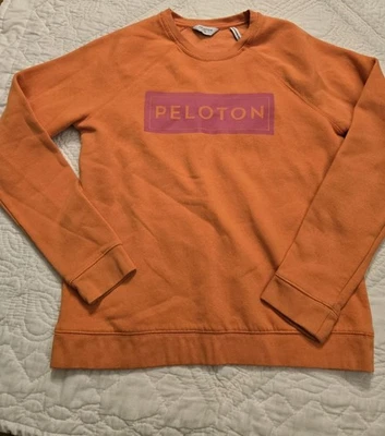 Sudadera Peloton Mujer XS Naranja Polar Logo Mangas Largas Atletismo Gimnasio Foto 1 de 4