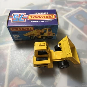 Vintage Matchbox Superfast No. 26 SITE DUMPER LESNEY ENGLAND 1976 W Box D16 - Picture 1 of 21