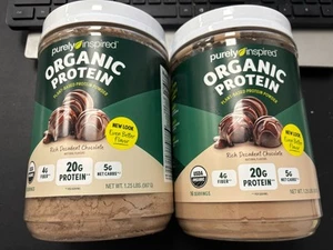 Lot of 2 - Purely Inspired Organic Protein Rich Decadent Chocolate 1.25Lbs 2/26 - Picture 1 of 1