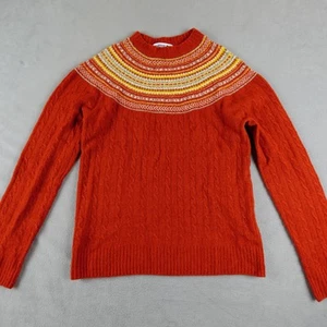 Ines De La Fressange Uniqlo Sweater Womens Medium Wool Knit Fair Isle Pullover - Picture 1 of 22
