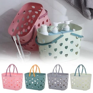 Bathroom Hollow Washing Storage Basket Handheld Portable Basket Shower μч C1D6 - Picture 1 of 15