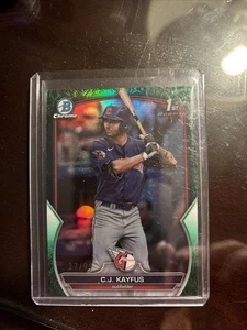 CJ C.J. Kayfus 2023 Bowman Chrome 1st Green Grass Refractor #/99 Guardians - Bild 1 von 2
