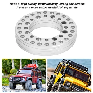 (Silver)4Pcs 1.9 Inch Wheel Outer Beadlock Ring Aluminum Alloy Reusable RC - Picture 1 of 12