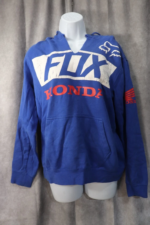 Fox Women's Blue Fox Honda Pullover Hoodie Size Small - Image 1 of 4