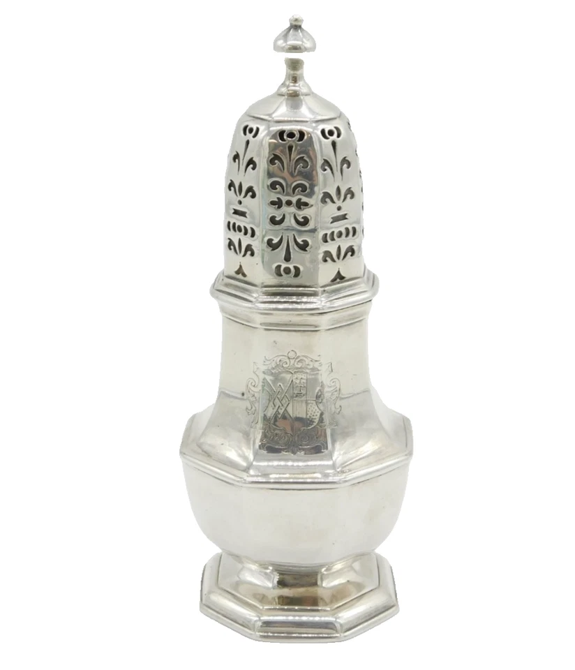 Lanzador de plata antiguo Queen Anne Britannia 1705 Charles Adam Foto 1 de 4