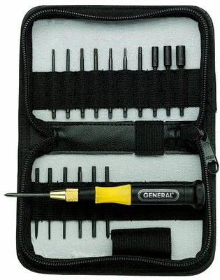 General Tools 63518 Eighteen-Piece Precision Screwdriver Set,Black - Image 1 of 4