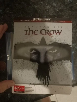 NEW The Crow 1994 4K Bluray Steelbook UHD HDR Action Limited Edition Brandon Lee - Image 1 of 2
