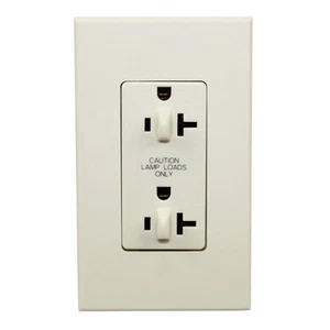 LUTRON NTR-20-DFDU ARCHITEKTUR DUPLEX STECKDOSE, STECKDOSE, 125V, 20A, MANDEL - Bild 1 von 3