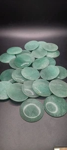 NEW Adventurine Round Cabochone 40mm 25 Pieces Jewelry Making Wire Wrap - Picture 1 of 3