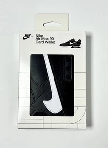 Nike Air Max 90 Leather Money Card Holder Wallet Travel Holiday Grey Black White - Picture 1 of 7
