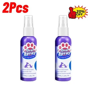 2x Hygiene Oral Spray  Cleaning for Dogs Cats Bad Breath Tartar Plaque R emoval - Picture 1 of 10