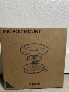 NEW Open Box Logitech Rally Mic Pod Table Desktop Mount 952-000002 Graphite - Picture 1 of 9