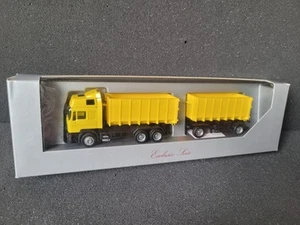 MAN F2000 Abrollmuldenhängerzug Gelb neutral unbedruckt Exclusiv - Picture 1 of 5