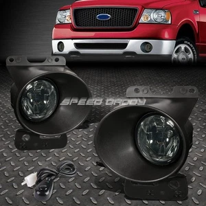 FOR 06-08 FORD F150 MARK LT SMOKED LENS BUMPER DRIVING FOG LIGHT LAMPS W/SWITCH - Picture 1 of 5