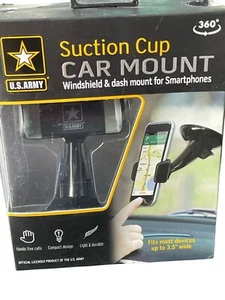 US Army Saugnapf Autohalterung Windschutzscheibe und Armaturenbrett Halterung für Smartphone - Bild 1 von 6