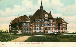 Postal de Odd Fellows Home for Orphans Ohio 1909 - Imagen 1 de 2
