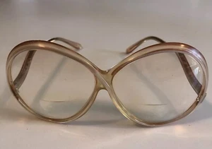 Vintage 1970’s Givenchy M Plastic Pretzel Eyeglasses Round Unico Frame France - Picture 1 of 8