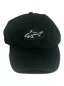 Greg Norman Shark Hat Black Adjustable Ball Cap With Shark Logo - Picture 1 of 7