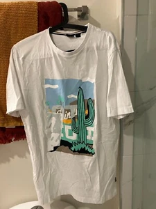 Boss Hugo Boss Cactus white t shirt men's adult Large NEW - Picture 1 of 2
