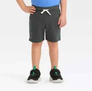 Toddler Boys' Pull-On Shorts - Cat & Jack Size 4T Gray - Picture 1 of 2