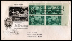 SC# 930 FDC, Franklin Roosevelt , PB4, Art Craft cachet - Picture 1 of 1