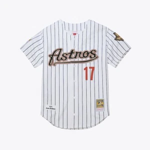 Houston Astros Lance Berkman #17 Mitchell & Ness White 2005 MLB Authentic Jersey - Picture 1 of 10