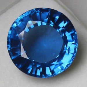 Natural 35.15 Ct Certified Tajikistan Jeremejevite Round Unheated Loose Gemstone - Picture 1 of 6