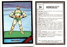 1987 Comic Images, Marvel Universe Series 1, #34 Hercules (A36)