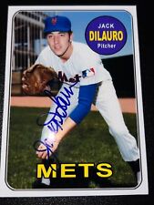 JACK DILAURO  NEW YORK METS  SIGNED 1969 STYLE CUSTOM CARD