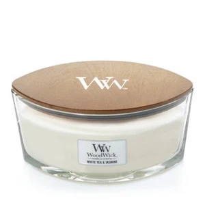 Woodwick - Candela Ellittica Ellipse - White Tea & Jasmine - Promo -25% - Imagen 1 de 5