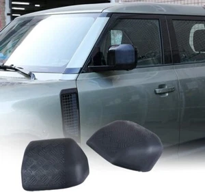 For Land Rover Defender 90 110 Black Side Door Rearview Mirror Frame Cover Trim - Bild 1 von 8