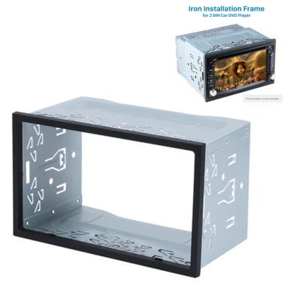 Car Radio DVD Stereo 2 Din Silver Dash Kit Trim Panel Accessories Accessory - Image 1 of 4