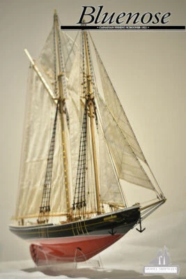 Kit Modelo Barco Velero Azul 1:72 730 mm Madera Yuanqing Foto 1 de 4