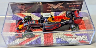Minichamps 1:43 Red Bull Racing RB12 2nd Place British GP 2016 Max Verstappen - Image 1 of 4
